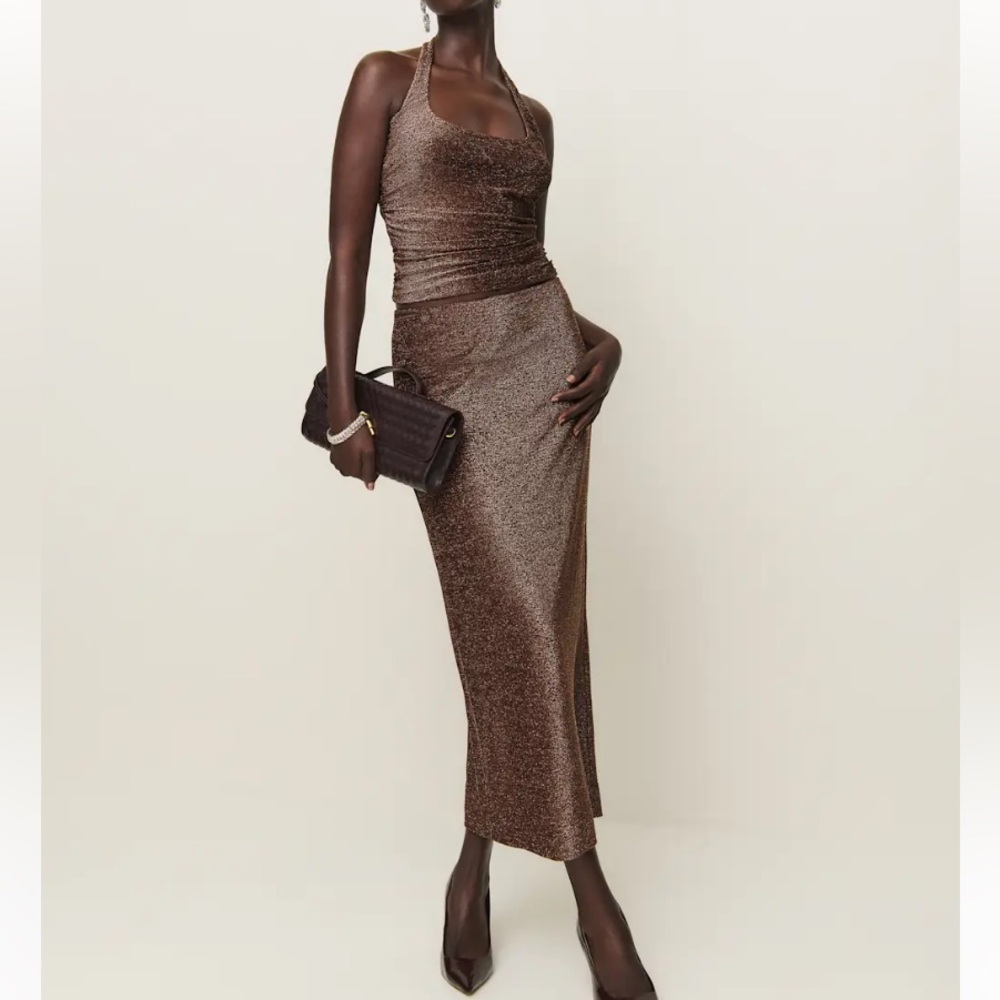 Reformation Brown Maxi and tank set